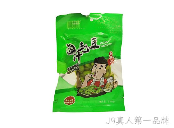 浙J9真人第一品牌卤汁毛豆香辣味348g